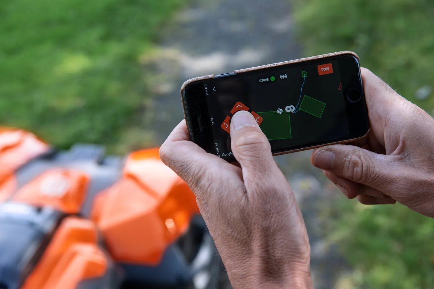 Configuration d'un robot tondeuse Husqvarna via l'application mobile